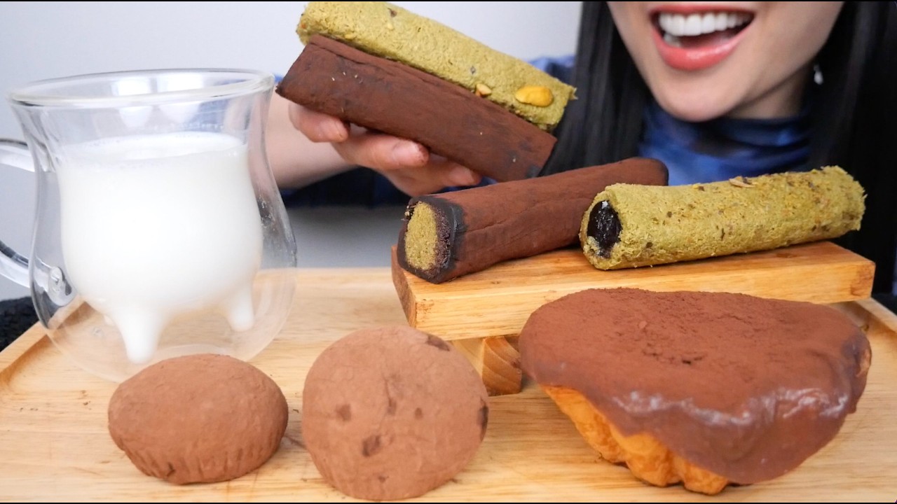 DUBAI CHOCOLATE PARTY (ASMR EATING SOUNDS) NO TALKING | SAS-ASMR - YouTube