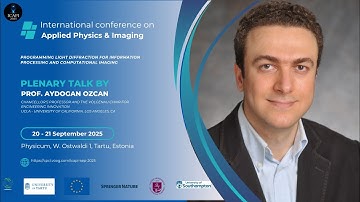 ICAPI SEP 2025 | International Conference | Plenary Presentation | Prof.  Aydogan Ozcan