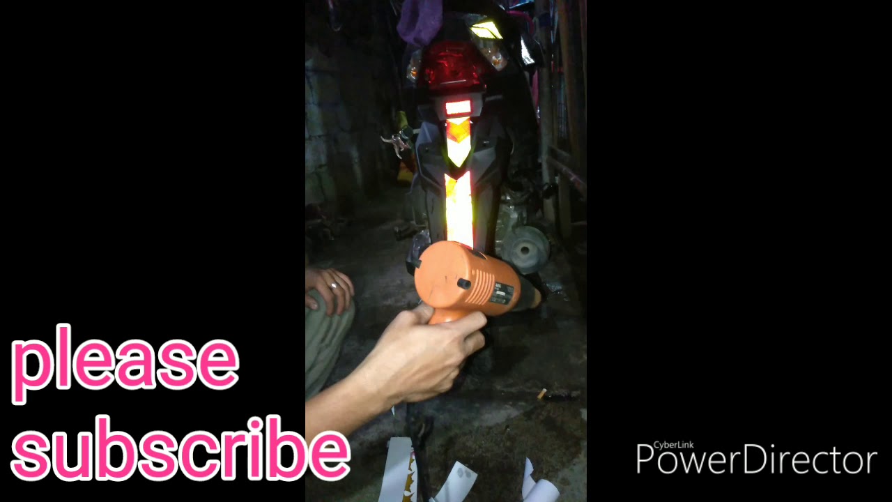 PAANO MAG LAGAY NG STICKER SA MOTOR - YouTube