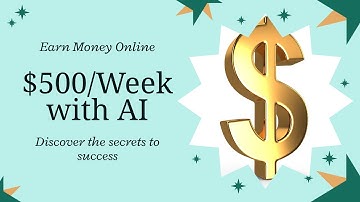 5 AI Tools That Can Make You $500 a Week (No Experience Needed)