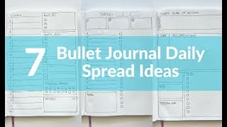 7 Bullet journal daily spreads to try this week