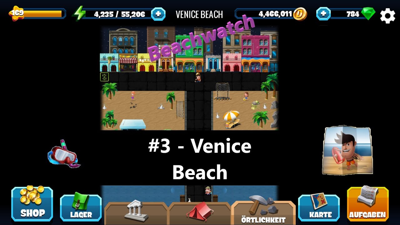 Lets Play Diggy's Adventure Beachwatch Remastered 3 Venice Beach