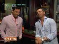 Maksim Chmerkovskiy interviewed by Tony Dovolani for Extra TV, during Social Life photo shoot