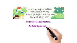 Year 2 Unit 5 Free Time  (Listen and Sing) Superminds Book Page 60