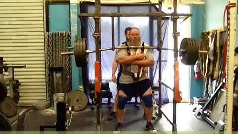 EliteFTS lifter Jo Jordan - Front Squat w/ Harness