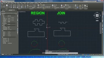 44 (MODIFY TOOL) JOIN (J) COMMAND AUTOCAD, DIFFERENCE BETWEEN REGION AND JOIN TOOL AUTOCAD