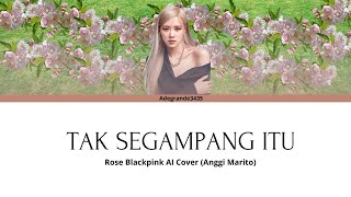 ROSÉ 'Tak Segampang Itu' lyrics Cover (Color Coded Lyrics) [COVER AI] [SONG BY ANGGI MARITO]