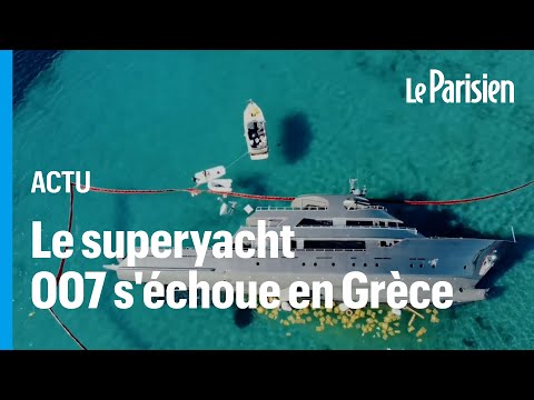 Le super yacht «007», en l'honneur de James Bond, s'échoue sur une île grecque