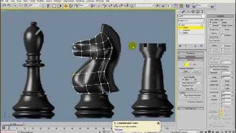 3d max tutorial: Moddeling chess set - The knight - part 1