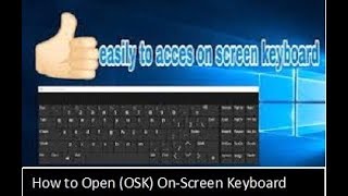 How to open On Screen Keyboard (OSK) On PC screenshot 4