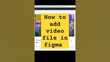 How to Add Video Files in Figma Design - Figma Tips and Tricks