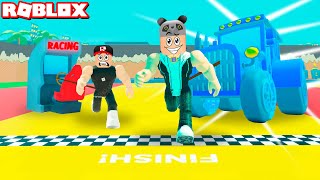Traktör Çekiyorum Çok Güçlendik - Panda Ile Roblox Strongman Simulator