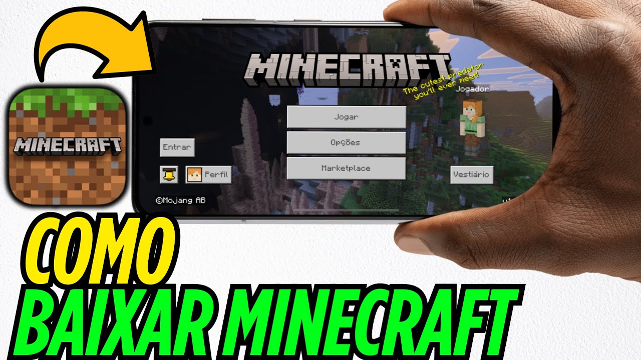 COMO BAIXAR MINECRAFT NO CELULAR - YouTube