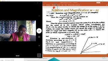 COMPLEX ANALYSIS  LECTURE 21 by RANJANA DUTTA