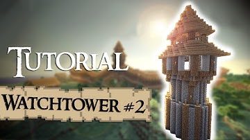 Minecraft Tutorial: How to build a medieval guardtower (Version 2)
