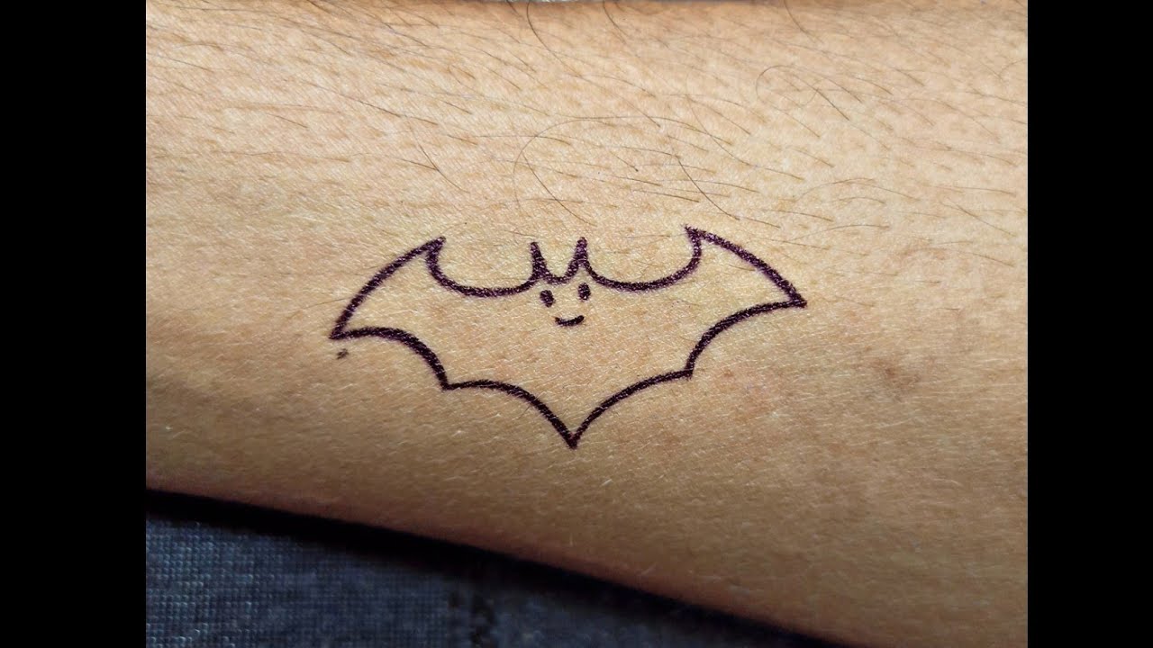 Adorable black batman tattoos