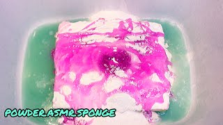 Squeezing sponge. Granote mix. 5 cans cleaning powder. Without gloves. ASMR