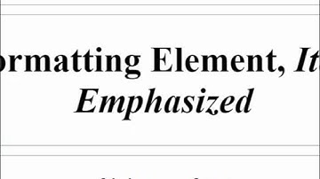 html5 tutorial, part 6 (italic and emphasize)