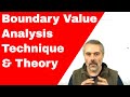 Boundary value analysis bva traditional software testing technique
