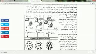 20* الحل النموذجي تمرين 01 منهاعة بكالوريا 2016 مكرر علوم طبيعية