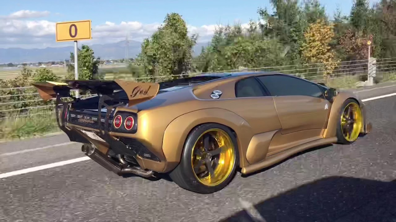 G★GRACE(GOD)GOD東北スーパーカー Japan Lamborghini Diablo VT Super Car - YouTube
