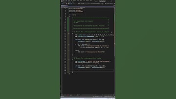 std::search usage examples. C++ Algorithms. #cpp #coding #algorithms #cplusplus #programming