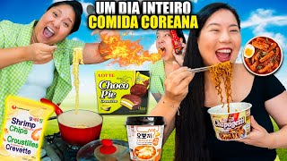 UM DIA INTEIRO só COMENDO COMIDA COREANA | Blog das irmãs