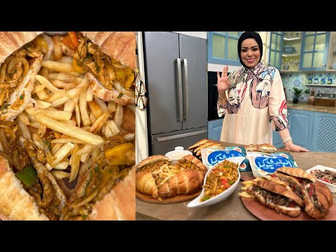 البلدي يوكل مع الشيف نونا ساندوتش الترند الكرواسون الاقتصادي شاورما الدجاج شاورما اللحمة 