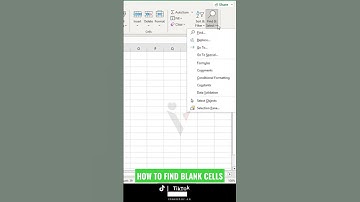 How to  find blank  cells in excel