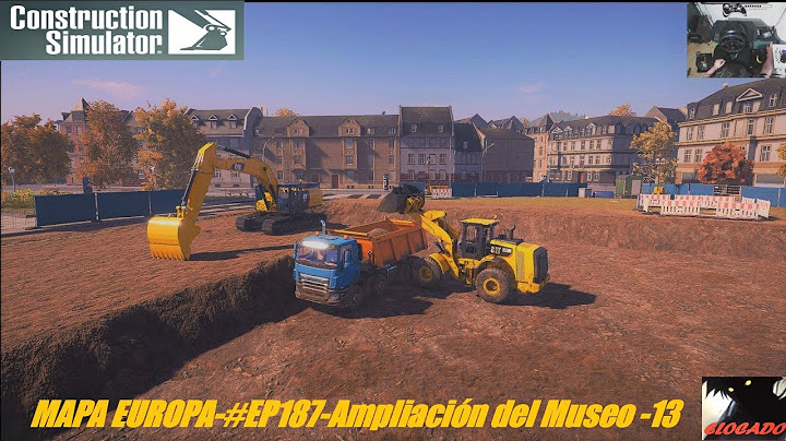 👷‍♂️CONSTRUCTION SIMULATOR 22🦺-MAPA EUROPA-EP#187-Dejo al 90%el rebaje de la-Ampliación del Museo-13