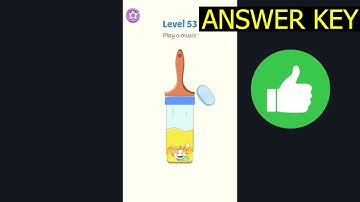 Dop 5 Eraser Master LEVEL 53 Play a music (ANSWER KEY) Walkthrough ✅ - Slow Motion Gameplay Solution