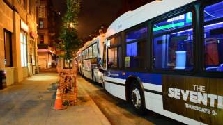 Mta New York City Bus 2003 New Flyer D60Hf 5612 & 2010 Nova Bus Lfs Artic 1289 On The M15