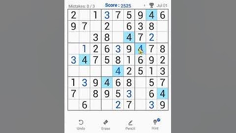 Sudoku Free Classic Puzzles Mobile | Daily Challenge July 1, 2022