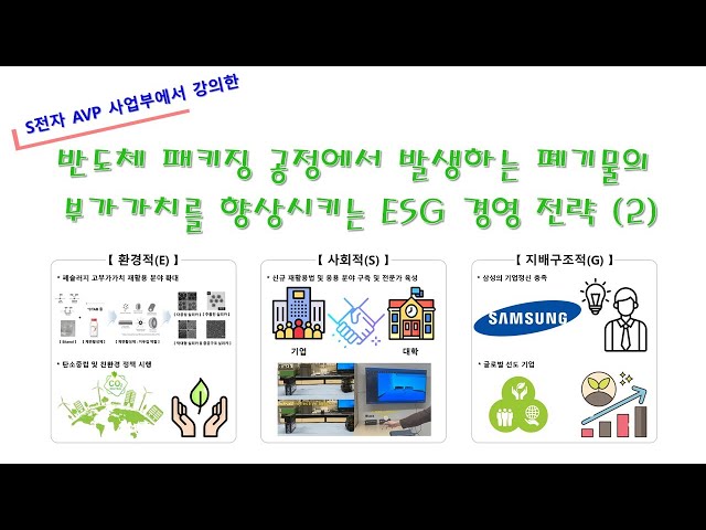 반도체 패키징 공정에서 발생하는 폐기물의 부가가치를 향상시키는 ESG 경영 전략 (2)