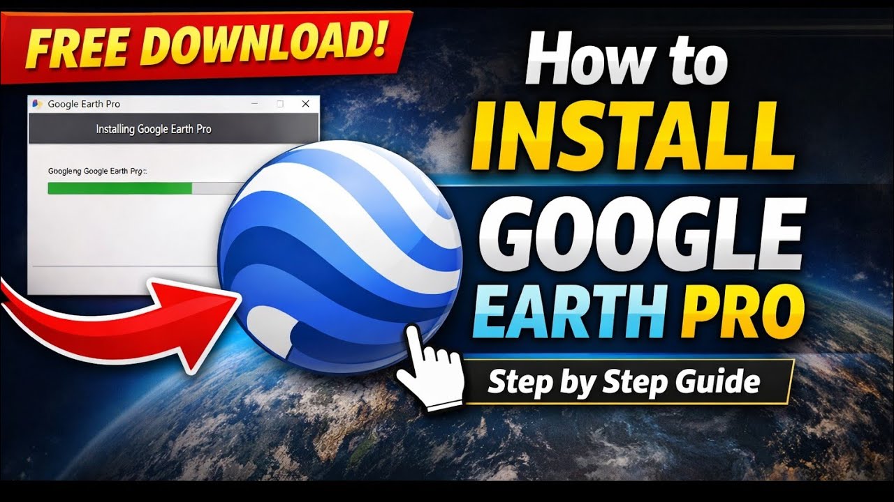 How to Download and Install Google Earth Pro | Step by Step Guide ...