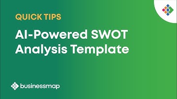 How To Create a Swot Analysis with AI [Template Included] | Businessmap Quick Tips