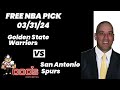 NBA Picks - Warriors vs Spurs Prediction, 3/31/2024 Best Bets, Odds & Betting Tips | Docs Sports