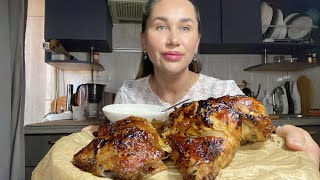 МУКБАНГ/ КУРИЦА ГРИЛЬ / КАК Я СТАЛА МОШЕННИЦЕЙ🍗#mukbang#asmreating