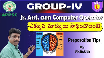 APPSC GROUP-IV Junior Asst. cum Computer Operator II Syllabus Analysis II By V N Raju Sir