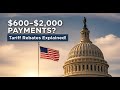 $600–$2,000 Payments: What the President’s Tariff Rebate Comments Really Mean for You
