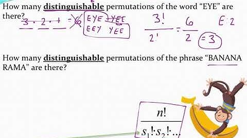 Finding the number of distinguishable permutations