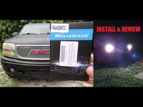 02 Yukon Denali XL LED Headlight Install & Review
