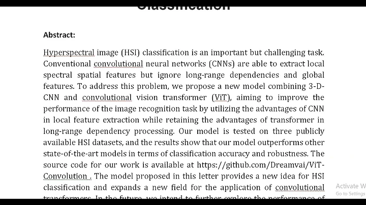Learning a 3 D CNN and Convolution Transformers for Hyperspectral Image Classification