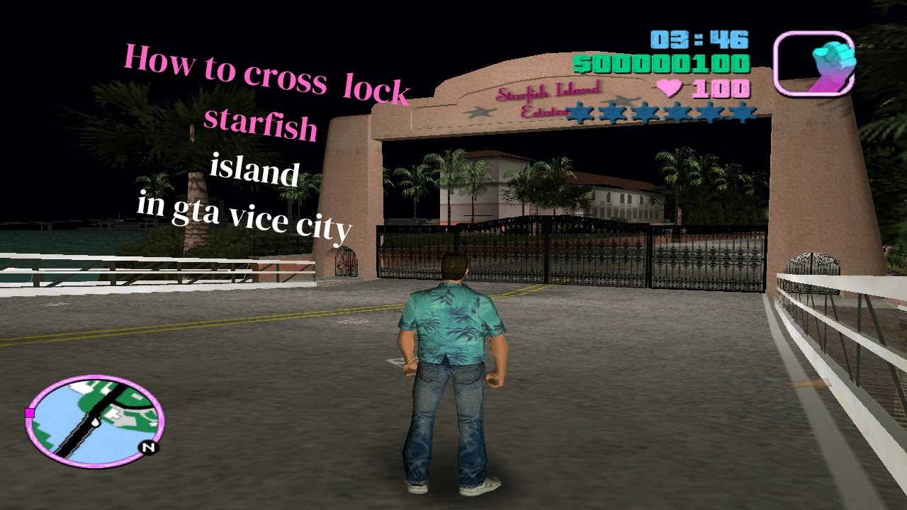 How To Cross Lock Starfish Island In Gta Vice City Gtavicecity 