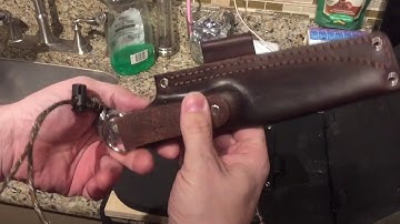 Wet Forming Leather Knife Sheath