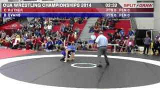 2014 OUA Championships: 68 kg Bronze Caleb Rutner vs. Brody Evans