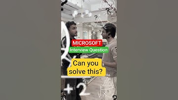 This question was asked in MICROSOFT INTERVIEW