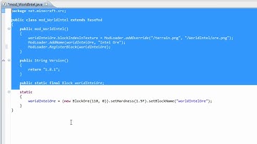 [WI] 005 ModLoader - Tutorial 1# [Make a Block]