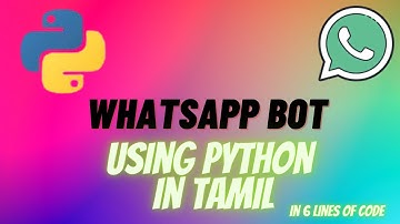 Whatsapp Bot Using Python |In Tamil #codewithdani