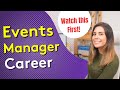 EVENTS MANAGER CAREER | What to Know Before Choosing this Career!!